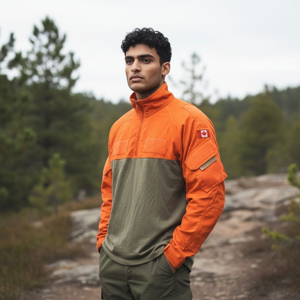 Canadian Forces SARTech Search and Rescue 1/4 Zip Pullover Sweater / Issued